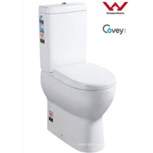 Lavabo cerámico de dos piezas con marca de agua (A-6009)